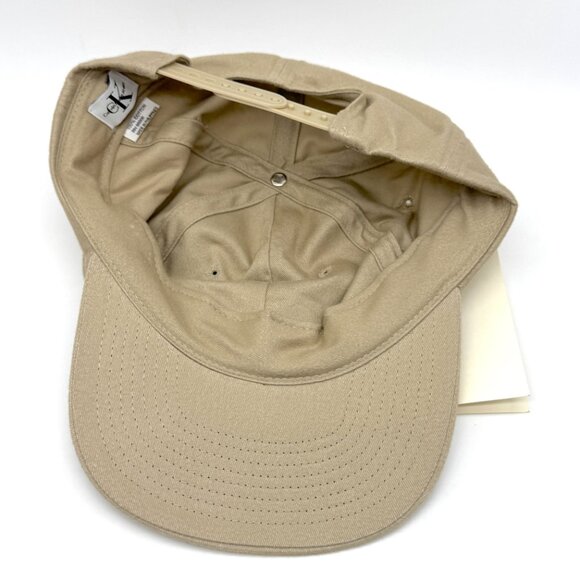 Vintage Calvin Klein Jeans Womens Snapback Hat DEADSTOCK w/ Tags Tan Adjustable